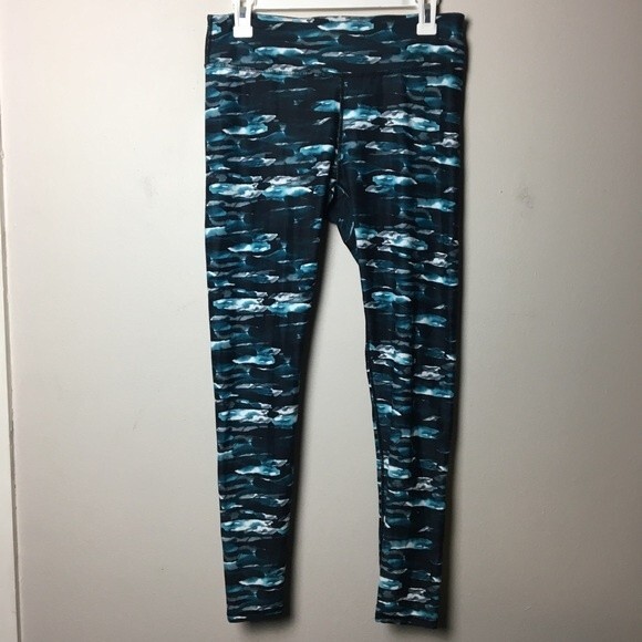 Fabletics Mid Rise Cirrus Print Powerhold Leggings Size Small - Picture 2 of 7